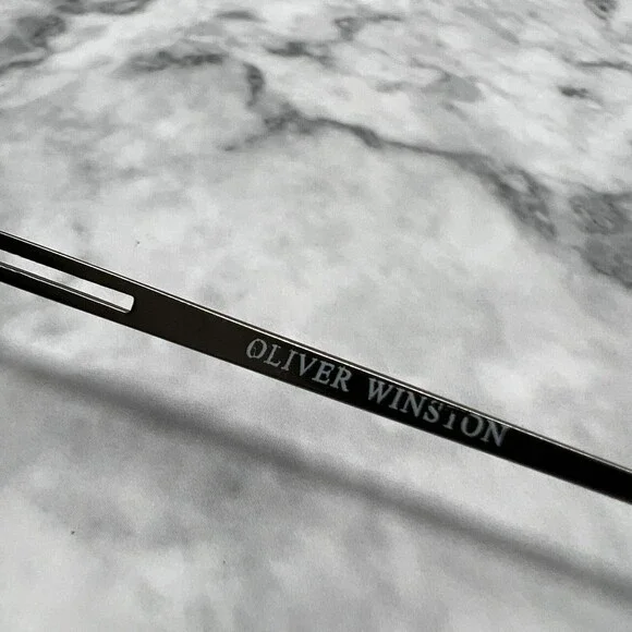 Oliver Winston Eyeglasses Frames OW 75 Col 90 Grey Square Full Rim 55-21-140 - Picture 11 of 12